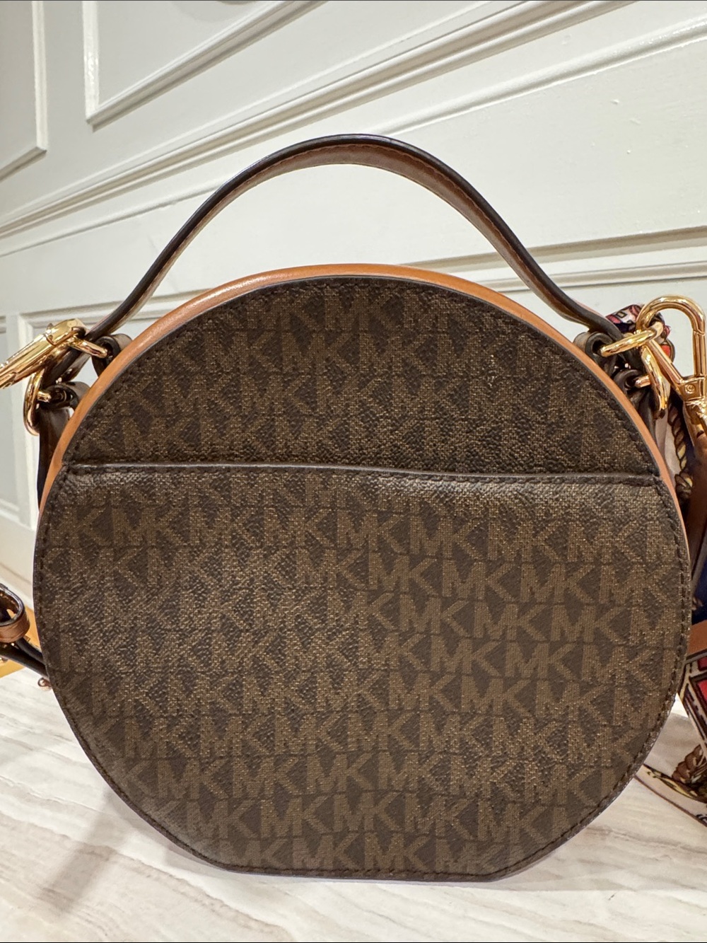 Michael Kors Bag Delaney Signature Logo Jet Set Canteen Crossbody EUC - Picture 7 of 17